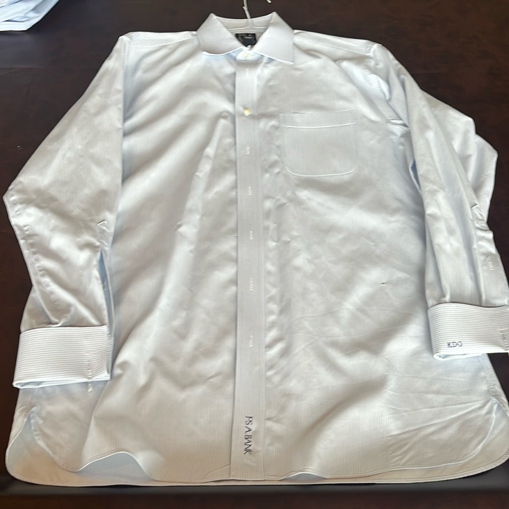 Jos. A. Bank Signature Collection Size 16-1/2 White Dress Shirt